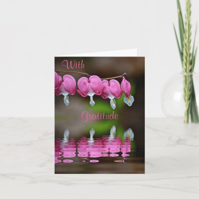 Reflexões Do Cartões de agradecimentos Cardíaco (Frente)