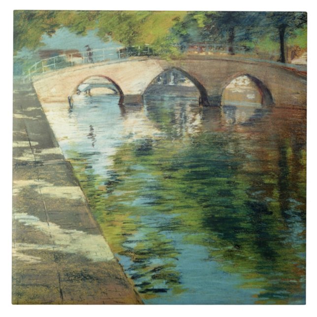 Reflexões em um Canal (por William Merritt Chase) (Frente)