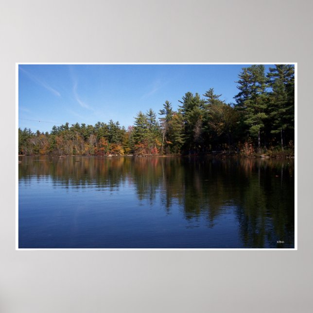 Reflexões no lago Poster (Frente)