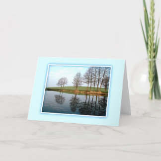 Reflexões Serenes do Cartão Personalizado Natureza