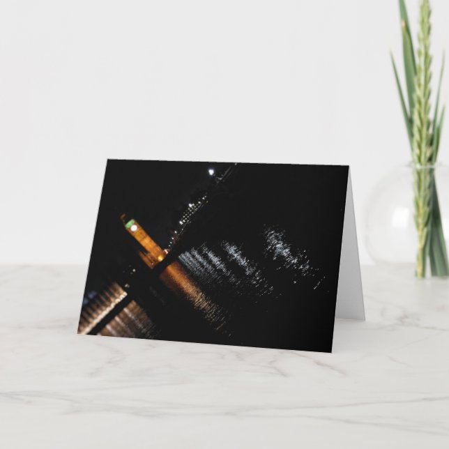 Reflexões sobre o Tâmisa - Grande Cartão de Saudaç (Frente)