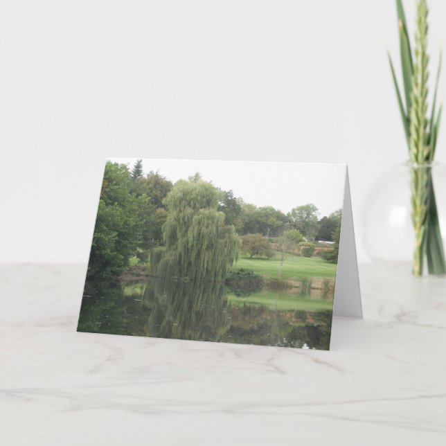 Reflexões-Vestígios-Willow - Cartão de Vazio (Frente)
