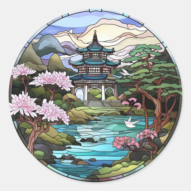 Reflexos da Lagoa: Conjunto de Adesivos do Templo  (Frente)