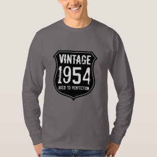 Refrigere 1954 envelhecidos camisa do aniversário