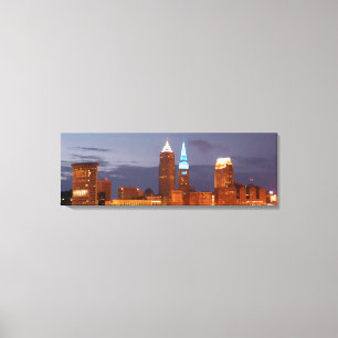 Refrigere o impressão azul das canvas de Clevelan