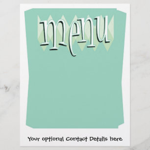 Refrigere o modelo retro do menu do vazio do