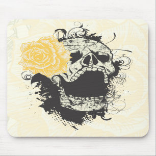 Refrigere o mousepad do costume do crânio gótico