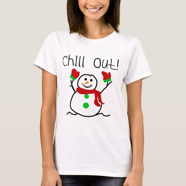 Refrigere para fora o camiseta e os presentes do (Frente)