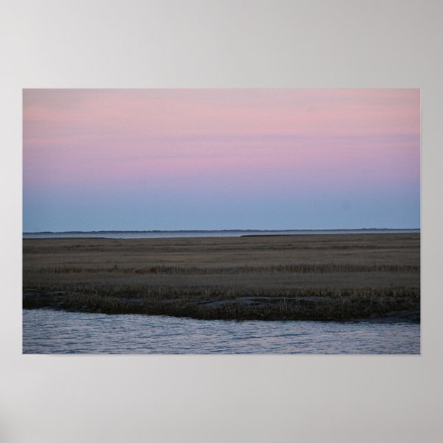 Refúgio Waterscape Sunset Poster (Frente)