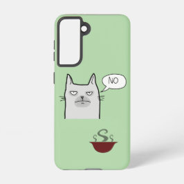 Refusing Cat Food Samsung Galaxy Case – Green