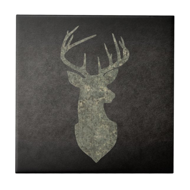 Regal Buck Trophy Deer Silhouette em Camouflage (Frente)