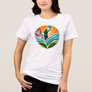 Regar V-Neck Empoderando a Humanidade