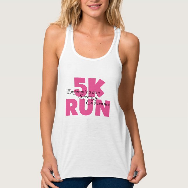 Regata 5K - Executar rosa (Frente)