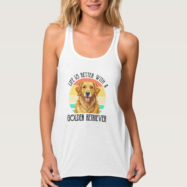Regata A Vida é Melhor Com Um Golden Retriever (Frente)