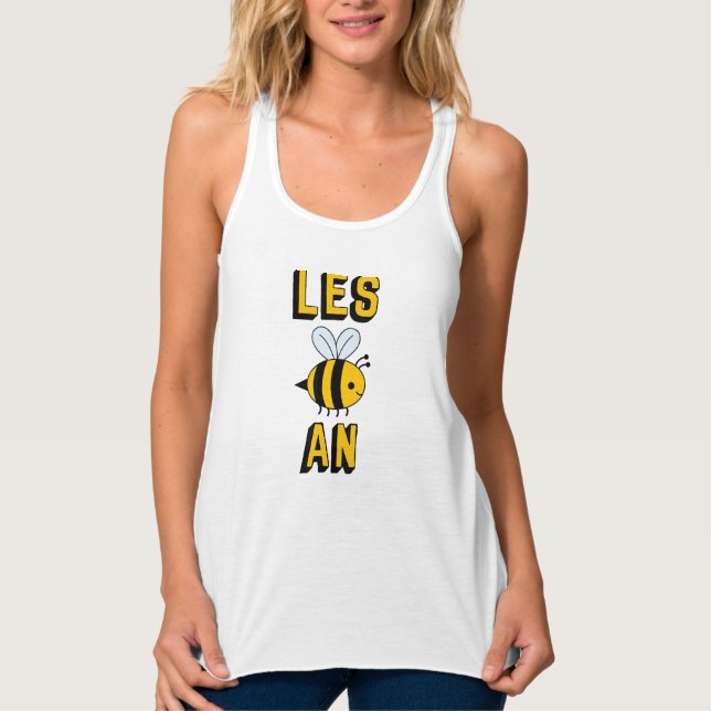 Regata Abelha Lésbica - Les Bee An - Orgulho gay T-Shirt  (Frente)