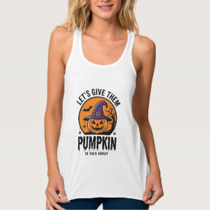 Regata Abóbora de Halloween Chapéu de Bruxa Engraçado Ass