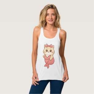 Regata Adesivo de Gatinho Sereia Fofa