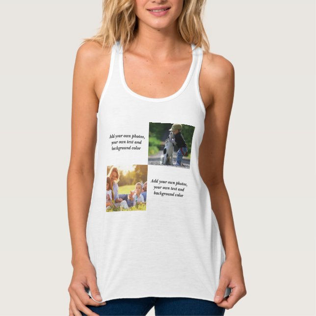 Regata Adicione suas próprias fotos, texto e plano de fun (Frente)