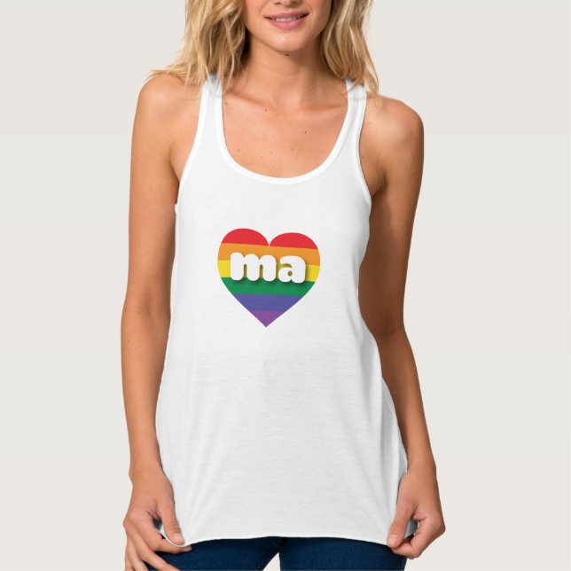 Regata Adoro Massachusetts Rainbow Heart (Frente)