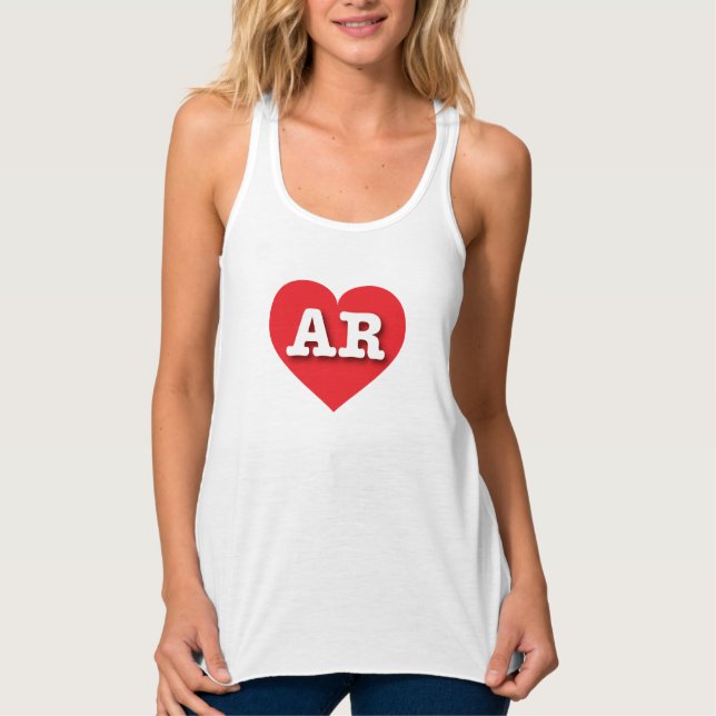 Regata Arkansas Red Heart - Eu amo AR (Frente)
