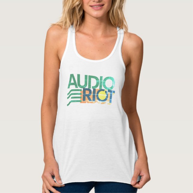 Regata Audio Riot Beach Faded (Feminino) (Frente)
