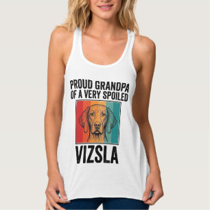 Regata Avô Orgulhoso Vizsla Design de Amante de Cachorro 