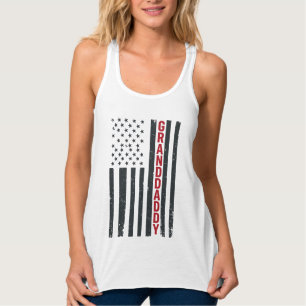 Regata Bandeira Americana Avô Design Patriótico Vintage_