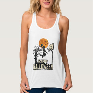 Regata Basquete de Halloween Feliz Halloween Esporte Vint