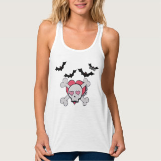 Regata BatSh_tDesigns Crânio e Crossbones Tanktop