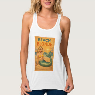 Regata Beach Blonde Pin-Up Mermaid - Retro Coastal Life