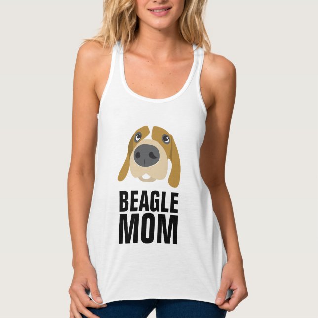 Regata BEAGLE DOG MOM T-Shirts (Frente)