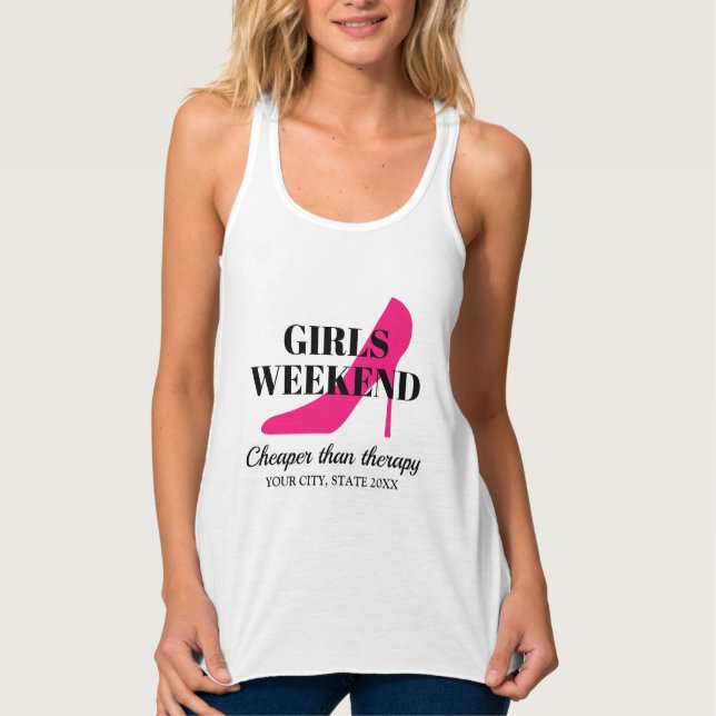 Regata Blusas de tanque de viagem para fim de semana pers (Frente)