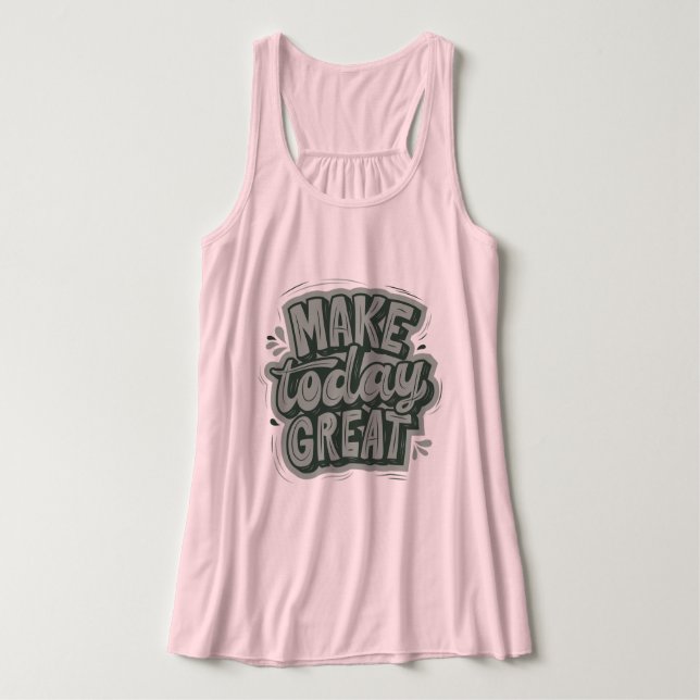 Regata Bonito e fofo texto motivador legal rosa moderno (Frente do Design)