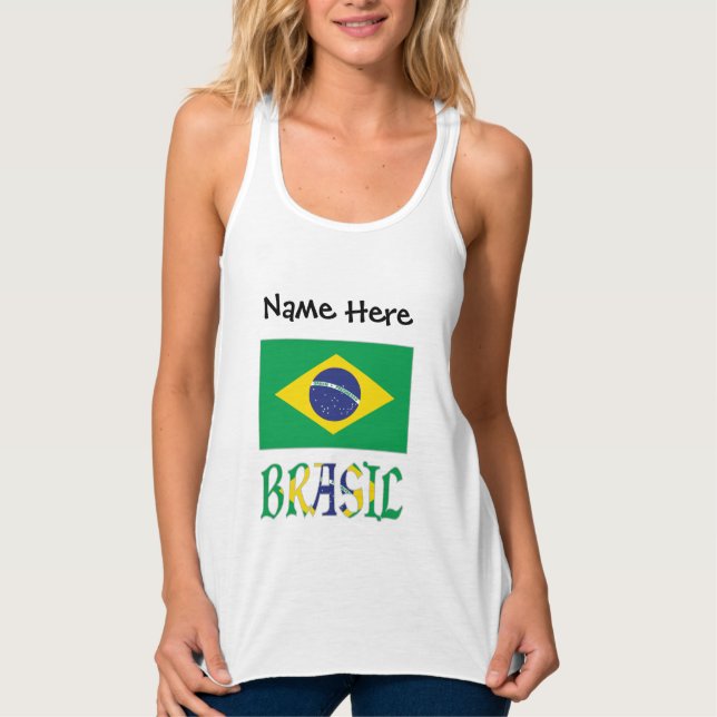 Regata Brasil Bandeira Brasil Personalizado  (Frente)