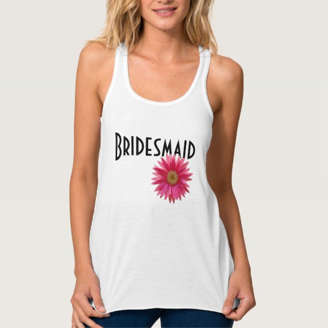 Regata Bridesmaid Pink Gerbera Daisy Wedding (Frente)