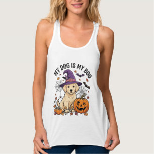 Regata Cachorro É Bruxaria de Halloween Filhote Abóbora_1