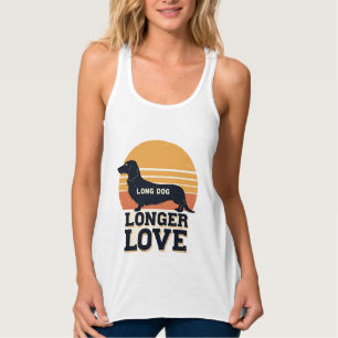 Regata Cachorro Longo Amor Mais Longo Vintage Dachshund P
