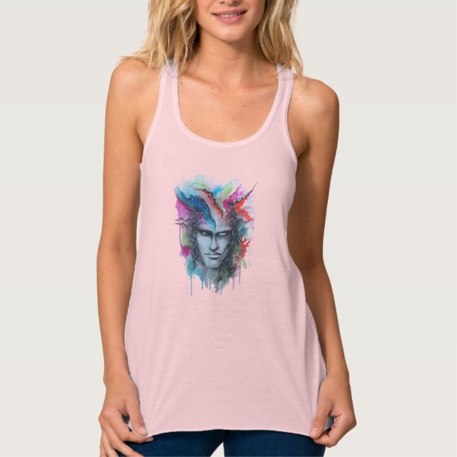 Regata Camisa-T com face aquosa (Frente)
