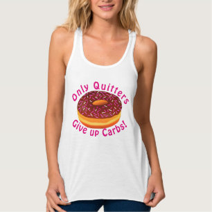 Regata Camisola de alças engraçada da rosquinha de Food