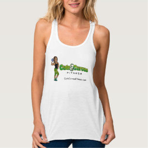 Regata Camisola de alças magro do logotipo do Dumbbell d
