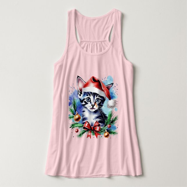 Regata Cãozinho bonitinho de Natal (Frente do Design)