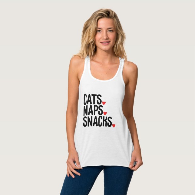 Regata Cats Naps Snacks - Amantes de gatos (Frente Completa)