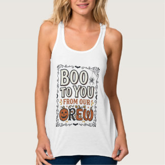 Regata Citação de Halloween Boo to You From Our Crew Vint