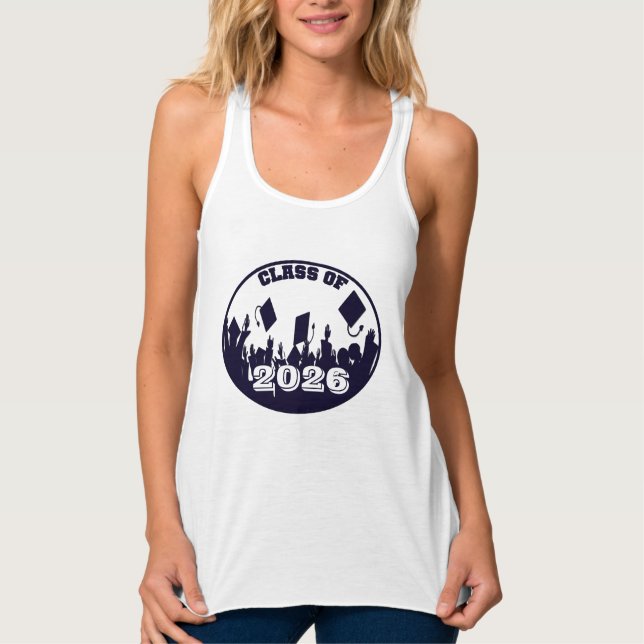 Regata Classe de Graduação de marinhos de T-shirt (Frente)