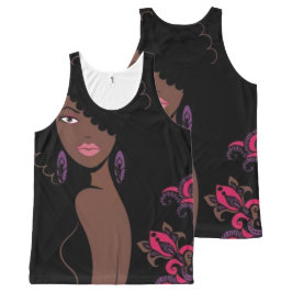 Regata Com Estampa Completa Beleza de Afrocentric