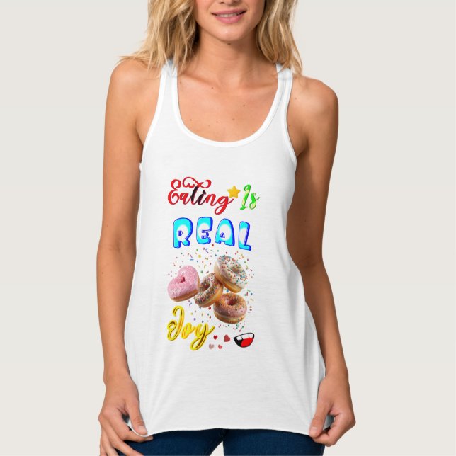 Regata Comer Racerback É Uma Alegria Real (Frente)