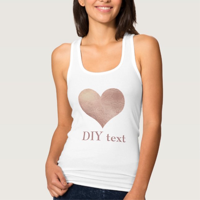 Regata Coração Dourada PixDezines (Frente)