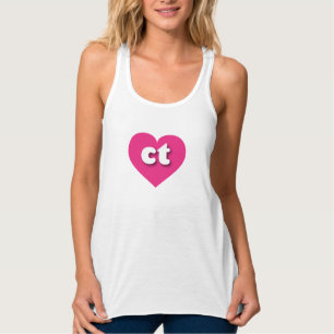 Regata Coração Rosa Quente de Connecticut - amor