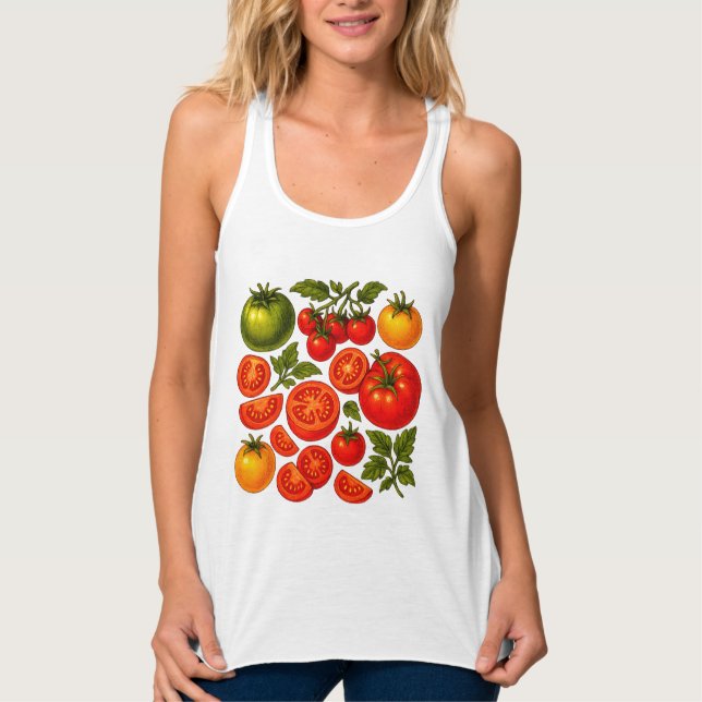 Regata Cottagecore Tomate Verão Legume (Frente)