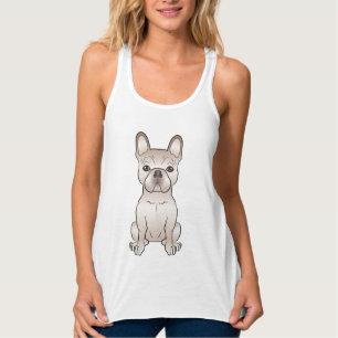 Regata Cream Cartoon French Bulldog / Frenchie Sitting